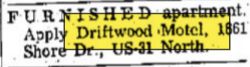 Driftwood Motel - Mar 1975 Ad